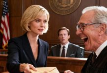 During the divorce trial, he leaned back in his chair and bragged to everyone, “I’ll finally get to live off her assets.” The whole courtroom burst into laughter. I simply smiled, handed the judge an envelope, and whispered, “Please check the date on his signature.” A few seconds later, the judge burst into laughter so hard his gavel almost fell from his hand. My husband looked at him, his face turning pale…