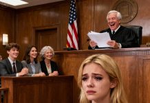 At the divorce hearing, my husband sat cross-legged, a smug look on his face. “You’ll never touch my money again,” he declared. His mistress chimed in, “Exactly, darling.” His mother sneered, “She isn’t worth a penny.” The judge opened the letter I had sent before the hearing, read it for a few seconds… then burst out laughing. Tilting his head, he whispered, “Oh… how interesting.” Their faces went pale instantly. They had no idea… that letter had already ended their little game.