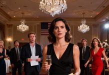 At our anniversary celebration, my husband stood with his friends, waving the divorce papers. “For his new queen!” they shouted as he pulled his lover into his arms. I calmly signed them, thanked everyone… and then did something that made every cheer die into absolute silence.