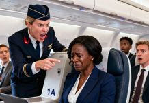A racist flight attendant pointed at a Black woman and said, “This poor black monkey doesn’t deserve to sit here.” Ten minutes later, she was immediately fired — because that woman turned out to be a billionaire CEO.