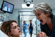 My mother screamed that I was “pretending” to have a fit to get attention and pulled my arm, causing an injury to my head. She doesn’t know that the hospital’s new HD security camera recorded everything…