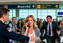 At the boarding gate, the ground staff stopped my son and me. “Your tickets have been canceled,” she said coldly. “We need the seats for a VIP passenger.” My son started crying, clinging tightly to my hand. I didn’t argue — I just took out my phone and sent a message. Five minutes later, the airport intercom crackled to life: “Attention: This flight has been indefinitely delayed by order of the Security Command.” The airport manager came running, sweat dripping down his face. “Ma’am,” he stammered, “there’s been… a serious mistake.