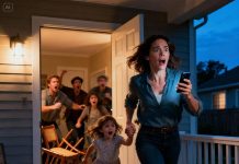 My husband called me out of the blue. “Where are you right now?” “I’m at my sister’s house,” I said, holding a plate of cake. “We’re all here celebrating my niece’s birthday.” His next words cut through the noise around me. “Listen to me carefully. Take our daughter and leave—now.” “What? Why?” I asked, my chest tightening. “Just do it. Don’t ask any questions!” His voice was sharp, trembling with something I had never heard before—pure terror. My heart skipped a beat. Without another word, I grabbed my daughter’s hand and bolted for the door. What happened next made everyone scream