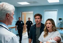 My husband stared at our newborn baby and said, “We need a DNA test right now.” The whole room went silent. “He’s too handsome to be mine,” he joked with a smirk. But when the results came back, the doctor’s smile vanished. He looked at me… then at my husband… and said, “We need to call security. Right now.”