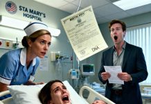 After twenty exhausting hours of labor, my husband snatched the birth certificate from the nurse’s hands. “Our child will be named after my mother, not you,” he declared. I weakly protested, but his smirk cut deeper than the pain. “You don’t get to decide,” he said coldly. The room fell silent until the nurse leaned closer, her voice barely a whisper. “Do you want me to tell him the truth about the baby?” I froze. In that instant, the confidence drained from his face — as the world around him began to crumble