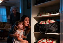 I let my five-year-old daughter stay at my mother-in-law’s house overnight. The next morning, she whispered to me, “Mommy… Grandma said I’m not allowed to tell you what I saw.” I asked gently, “Sweetheart, what did you see?” Her answer made me call the police immediately