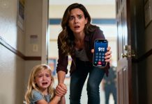 One afternoon, my five-year-old daughter came home from kindergarten and suddenly dropped to her knees in front of me, her tiny hands clutching mine tightly. Tears streamed down her cheeks as she begged, “Mommy, please don’t make me go back there.” She trembled, shaking her head violently, unable to say another word — but the terror in her eyes said everything. I immediately called 911