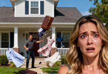 I came home to my husband tossing my clothes into the yard. “You’re fired!” he shouted. “You’re just a freeloader now! Get out of my house!” I didn’t pick up a thing. I simply took out my phone and made one call. “I’ll take the job,” I said softly. “But only if Robert is dismissed.” Thirty minutes later, a sleek black car rolled up. The chairman’s secretary stepped out, approached me, and bowed respectfully. “The chairman accepts your condition. Please come with us to sign the contract.” My husband just stood there, stunned…