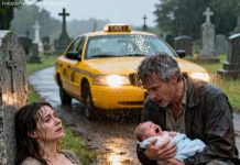 On a stormy night, I—a taxi driver—pulled up to a cemetery and heard a faint cry, “Please… help me.” The woman gave birth between headstones, then pressed a ring into my hand. “Don’t tell anyone… she’s everything.” Ten years later, a little girl walked into a corporate tower, placed that ring on the table, and asked, “Who abandoned my mother?” The entire room went silent.