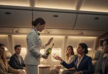 Una azafata se niega a servir champán a una mujer negra y 30 minutos después ella se arrepiente de sus acciones…