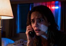 At midnight, my dad called me with a trembling voice I had never heard before: ‘Don’t go home. Stay where you are.’ I froze, asking him why, but he only whispered, ‘Please… trust me.’ My heart pounded, a chilling instinct spreading through me. Ten minutes later, when sirens echoed and police cars surrounded my street… I realized everything was about to change forever.