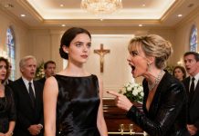 My sister mocked my “cheap” funeral dress in front of everyone, calling me the family’s disappointment. She had no idea that the dress cost thirty thousand dollars, that I was the owner of the fashion brand she modeled for, and that her termination letter had already been signed. This was how I made all of them pay…