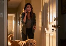 My dog suddenly blocked the door, growling fiercely as if trying to stop me from walking into something terrible. Annoyed, I almost pushed him aside—until my phone rang. My boss was crying: “Everyone who came into the office today… is dead.” I froze and whispered, “How? What happened?” His voice trembled: “They… they all looked like…” And in that moment, I realized—I had just escaped death by seconds.