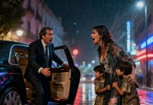 Después de una noche apasionada con una criada pobre hace 10 años, el multimillonario la encontró inesperadamente a ella y a sus dos hijos gemelos mendigando bajo la lluvia y el final..