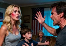 My husband slapped me right in front of his mother, who only sat there smirking — but our 10-year-old son suddenly stood up, and what he did next made them both regret ever laying a hand on me. It was a moment they would never forget…