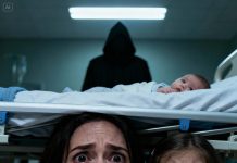 I had just given birth when my eight-year-old daughter ran into the hospital room, her eyes wide and alert. She yanked the curtain closed, then whispered right into my ear, “Mom… get under the bed. Right now.” My heart tightened, but I did exactly what she said. The two of us pressed close together under the bed, trying to keep our breaths quiet. Suddenly, heavy footsteps entered the room. Just as I was about to look outside, my daughter gently covered my mouth—her eyes filled with a kind of fear I had never seen before. And then…