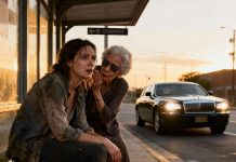 After an argument, my husband kicked me out and left me at a bus stop outside the city with no money. I was about to walk the 25 kilometers back home when an elderly blind woman who had been sleeping on a bench whispered, “Pretend to be my granddaughter. My personal driver will be here soon, and your husband will regret abandoning you next to the richest woman in the city…