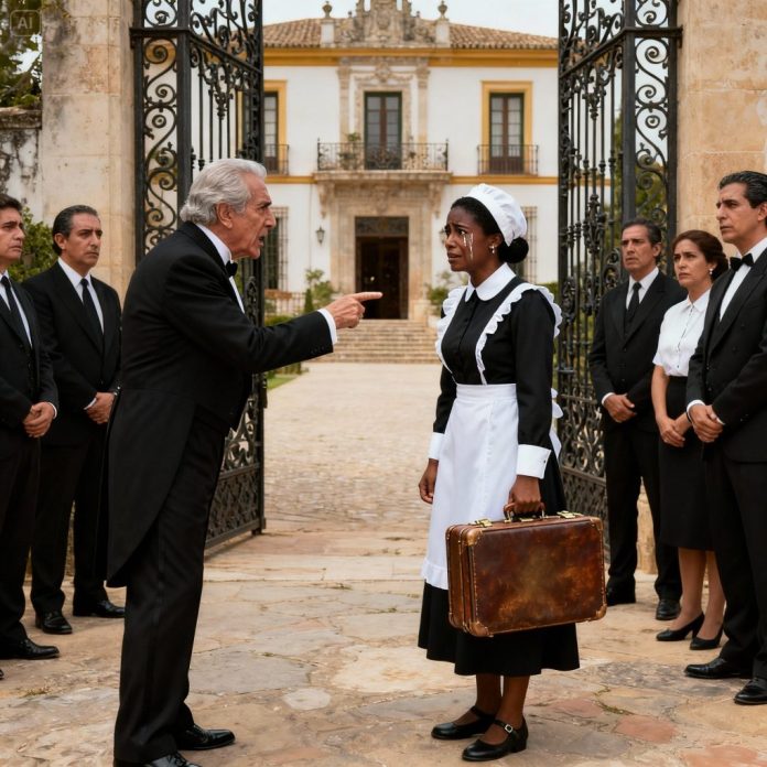 dreamina-2025-12-07-1437-Una escena dramática a la entrada de una...