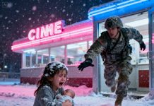 2 AM. The club door opened—Ghost instinctively reached for his gun… then stopped. A little girl, no older than six, barefoot in the deep snow, holding a frail newborn in her arms. Her breath was as thin as frost, her lips almost black from the cold. She staggered, then collapsed at his feet. “P-please… my brother… he’s not breathing…” Ghost felt his chest tighten. He knew—this was no ordinary night.