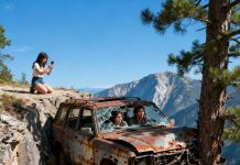 My daughter had cut the brake lines. When the car slipped off the cliff, we were lucky to survive because it got caught on a lone tree. I was about to scream for help, but my husband whispered weakly, “Pretend to be dead. Don’t make a sound.” Outside, we heard our daughter calling emergency services, sobbing and begging them to come save us. My husband’s voice broke as he gripped my hand tightly. “I’m sorry… this is all my fault.”