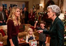 At Christmas, my mother-in-law looked at my six-year-old daughter and said, “Kids born from your mother’s cheating don’t get to call me Grandma.” She said it right after refusing the gift my daughter had made for her. Then my son stood up and said something. And suddenly, the whole room went silent — frighteningly silent…