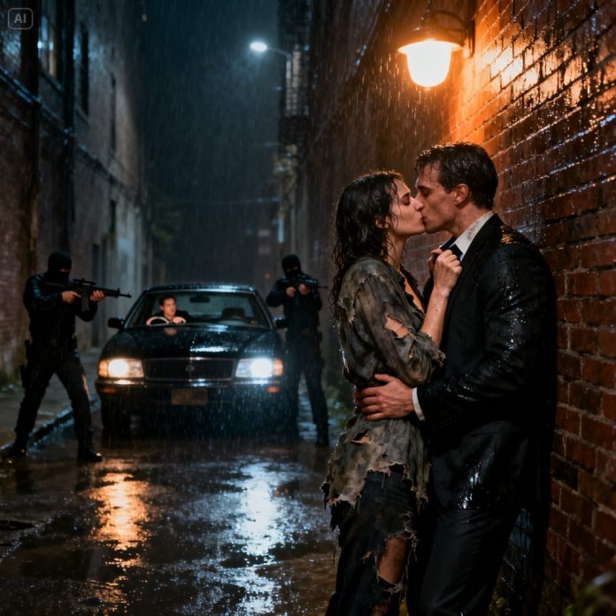 dreamina-2025-12-08-9132-_In a dark, rain-soaked alley at night, ...