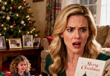 During our family photo shoot, my six-year-old daughter sat in the front row and smiled brightly. But when we received the Christmas cards, she had been erased from every single photo. She burst into tears when she saw them, asking what she had done wrong. I didn’t scream. I did THIS. The next morning, my mother opened her gift — and her face went pale…