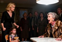 At Christmas dinner, my 9-year-old daughter was seated ALONE next to the trash can — on a folding chair. Everyone acted as if it were completely normal. When I walked in, she stood up, came to me, and said, “Mom, can you do the thing you said you would do if I ever felt bad again?” So I did. Five minutes later, my mother started screaming…