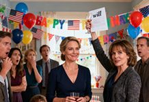 After my husband’s funeral, I reluctantly went to my sister’s son’s birthday party. Right in the middle of it, she raised her glass and announced loudly, “My son is your husband’s child. So as inheritance, I’ll be taking half of your $800K house.” She even held out his will for me to see. I smiled, trying to hold back my laughter: “Oh… I see.” Because my husband…