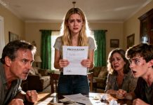 For eighteen years, I was treated like a “transparent child” — existing but never acknowledged, no matter how hard I tried. On my eighteenth birthday, I decided to leave in silence. “You need to come back immediately. Sign the papers. Stop making this difficult.” Those were the first words they spoke to me after three years of disappearing. I didn’t respond. I opened the fund records… and saw a signature that looked eerily identical to mine — for a 40,000–dollar transaction that had been rejected due to biometric mismatch. The next morning, I placed the copy in front of them and said, “I didn’t sign this. But someone forged my signature. Want to explain… or should I call the bank directly?” The entire house went silent…