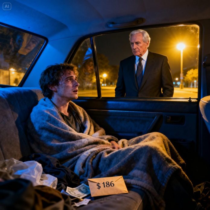 dreamina-2025-12-11-3861-Create a surreal scene inside a parked c...