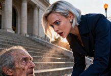 After my husband died, I got a new job, and every day I would leave some money for an elderly homeless man who sat outside the library. One day, when I leaned down like always, he suddenly held my hand and said, “You’ve been far too kind. Don’t go home tonight. Stay in a hotel. Tomorrow, I’ll show you something.”