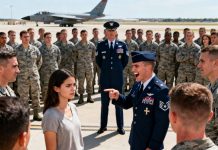 “Fifty dollars for gas?” my brother laughed, humiliating me in front of his entire squadron. I stayed silent, swallowing my anger. But then the commander stepped forward, looked straight at him, and said loudly, “Introducing… General Trina Yorke. Air Force Cross. Our silent guardian.” I watched my brother’s smile vanish. And that was just the beginning.