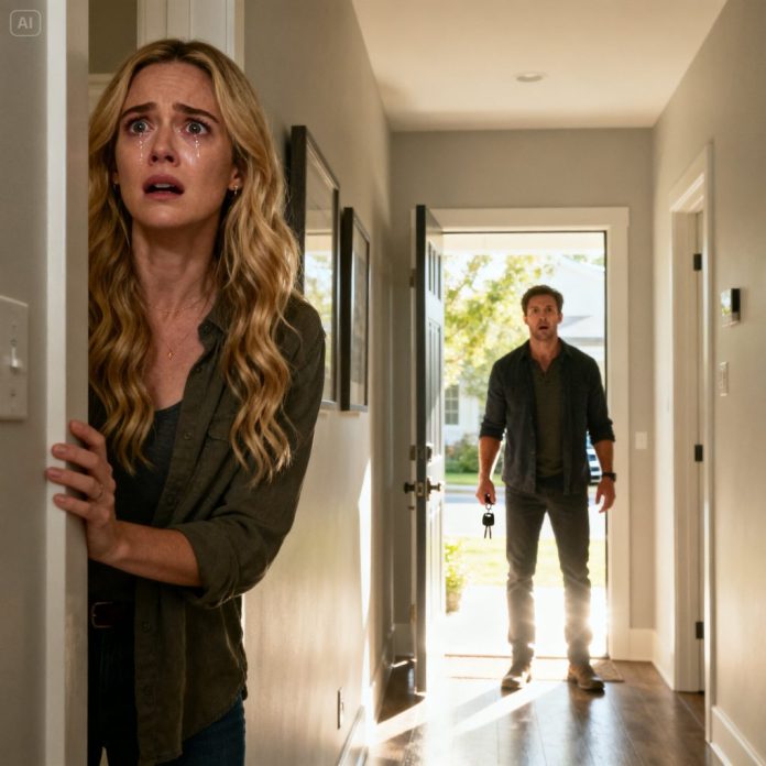 dreamina-2025-12-12-4365-A dramatic scene inside a well-lit hallw...