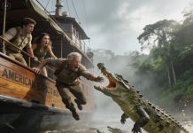 “Go Down To The River With The Crocodiles,” My Daughter-in-law Whispered As She Pushed Me Into The Amazon River. My Son Just Looked And Smiled. They Thought My $2 Billion Was Theirs. But Later That Day When I Got Home… I Was Sitting On The Chair Waiting..