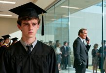 At my graduation, my father stood up and said coldly, “You’re no longer my son.” He handed me one dollar and sneered, “Survive on your own.” I stayed silent for twenty years, building my life in the shadows. Then one day, my phone rang and a trembling voice said, “Son… I need you.” I smiled—because the balance of power had finally shifted.