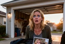 My six-year-old son whispered, “Mom, I heard Dad say he’s going to do something bad to us this morning,” so I scooped him up and ran out of our peaceful suburban house. But when I sneaked back to grab a few items and his favorite stuffed bear, what I saw in front of the garage stopped me cold.