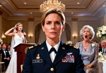 My mother sneered in front of everyone, “She’s just a low-rank grunt.” Laughter echoed through the room. I stayed silent—until the bride stepped up, took the microphone, turned toward me, and saluted. “Major General Whitman.” The room went dead quiet. I watched my mother’s smile freeze. Some moments don’t need explanations — the truth only needs to be spoken aloud.