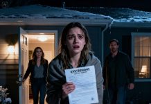 I walked into the house and froze—biting cold, total darkness, and a notice on the counter: “No power. No water. No heat.” As I stood there shivering, the door burst open. My sister stepped in, smirking, “They think you’re powerless.” I looked up, my heart pounding. “You forgot one thing…” Some truths, once exposed, can burn every lie to the ground.