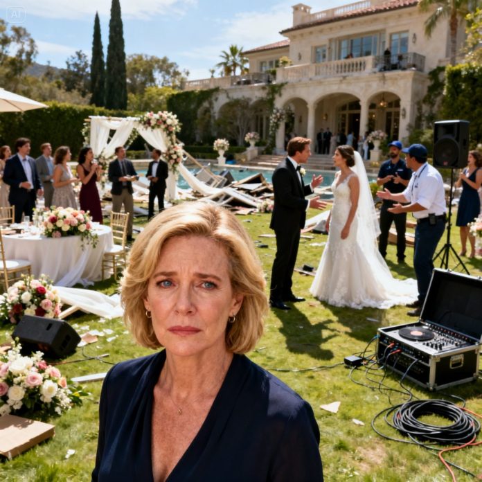 dreamina-2025-12-13-8240-“A chaotic outdoor luxury wedding scene ...