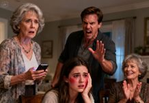 During a family meal, my son-in-law suddenly stood up, slapped my daughter, and yelled at her in front of everyone. His mother even clapped and said loudly, “Yes! That’s how you should discipline a wife!” The table fell silent. I looked around — but didn’t say a single word. I simply lifted my phone and called one person. A few hours later, when the black luxury car stopped in front of the house and the person who stepped out introduced their position, the entire table… froze. And only then did they realize they had messed with the wrong person.