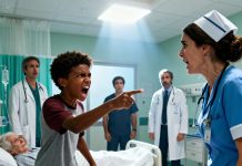 “¡No confíen en ella! No es enfermera, es una mala persona…” – Un niño negro en el hospital le gritó al multimillonario, impactando a todos.