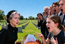 At my husband’s funeral, my daughter looked me straight in the eyes and said in front of the entire family, “You should be the one lying in the coffin, not Dad.” That day, I stayed silent, my heart breaking in ways I can’t describe. No arguing. No explaining. One week later, I refused to let her receive the inheritance—and that was when she finally understood what real betrayal truly feels like.