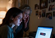 My sister stole my identity, and my mother begged me, “Stay quiet—for the family.” I’d been silent long enough. At 7:59 a.m., I watched the countdown on the email. “Are you really doing this?” my mom whispered. My finger hovered as I said softly, “I’m done.” When the clock hit 8:00… every lie began to burn to ashes.