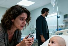 Mi hija de siete años sonrió débilmente desde su cama de hospital. “Mamá, este es mi último cumpleaños”. “¡No digas eso! Te darán de alta pronto”, le dije, pero ella negó con la cabeza. “Revisa el osito de peluche debajo de mi cama. Pero no se lo digas a papá”. Encontré una pequeña grabadora escondida dentro. Cuando presioné “play”, escuché una conversación increíble