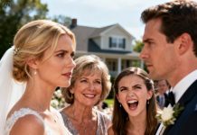 At my wedding, my mother smiled and said, “We’re going to give your sister the house your in-laws gifted you.” My sister laughed loudly: “It’s just a gift anyway.” My husband and I smiled and replied, “Alright then.” They froze — but they had absolutely no idea what was about to happen next.