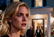 At Christmas dinner, my parents demanded the keys to my seven-hundred-eighty-thousand-dollar mansion — right in front of everyone. When I refused, my father slapped me so hard my earring flew off. I walked outside and made a phone call. One hour later, a woman stepped into the party. And the moment my father saw who she was… he went into complete panic.