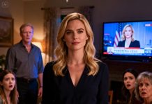 “She’s just temporarily unemployed, a bit weaker compared to her sister,” my mother said in front of the relatives. My sister scoffed, “She’s used to it.” I didn’t argue. I just sat there, silent, pouring water as if I hadn’t heard a thing. Then suddenly my father jumped to his feet, his face turning pale, and shouted: “Oh my God — turn on the TV right now!” The screen lit up… and my entire family finally saw who I really was, and they were completely stunned.