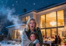 My neighbor texted me in a panic: “Come home right now!” On Christmas Eve, I rushed back and was shocked to find my child locked outside on the porch in the freezing 3°F cold — while my sister’s family was feasting like royalty inside the eight-hundred-thousand-dollar house I had paid for. What I did next is something they will regret for the rest of their lives.