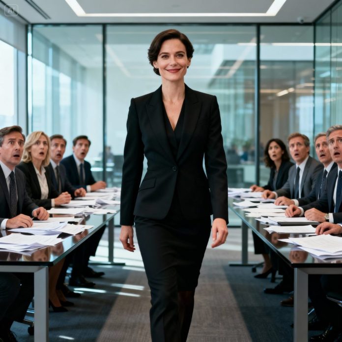 dreamina-2025-12-18-7203-A powerful, confident female CEO walking...